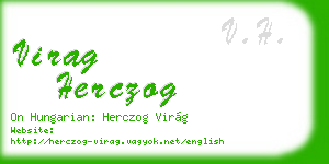 virag herczog business card