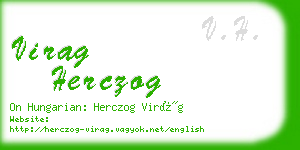 virag herczog business card